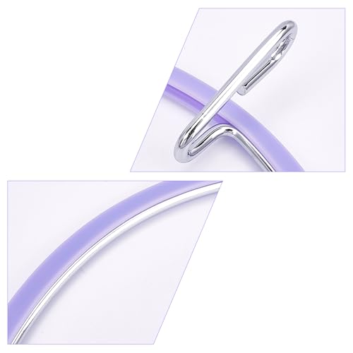 Image of GORGECRAFT 2 Sizes Metal Spring Tension Embroidery Hoops Tension Stich Hoop Set Circle Round Frame Art Craft for Sewing (4.7 inch, 6.6 inch)