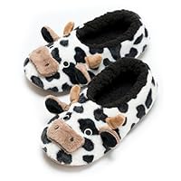 Hygknixx Cute Slippers for Women & Kids, Fuzzy Animal Slipper Socks with Non-slip Soles, Unique Funny Gifts