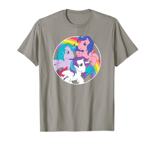 T-shirt My Little Pony souvenir enfance motif licorne arc-en-ciel coloré
