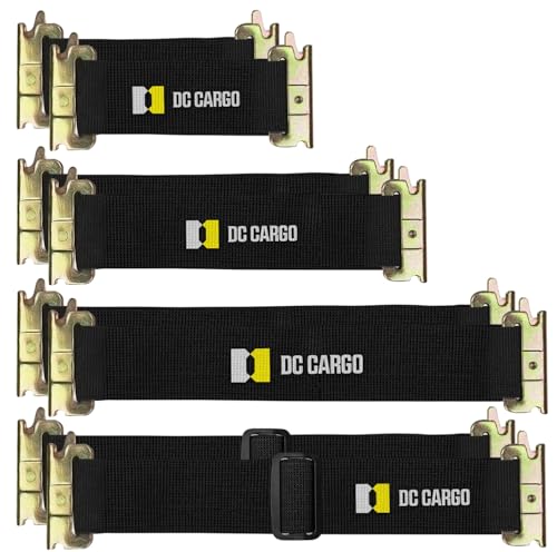DC Cargo Mall E-Track Straps - 8 Pack, 2 in. heavy-duty tie-downs