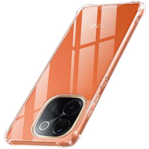 Image of TheGiftKart Crystal Clear Back Cover Case for iQOO Z9s Pro 5G / Vivo T3 Pro 5G | Shock Proof 360 Protection | Hard Clear Back Case for iQOO Z9s Pro 5G / Vivo T3 Pro 5G (PC & TPU, Transparent Bumper)