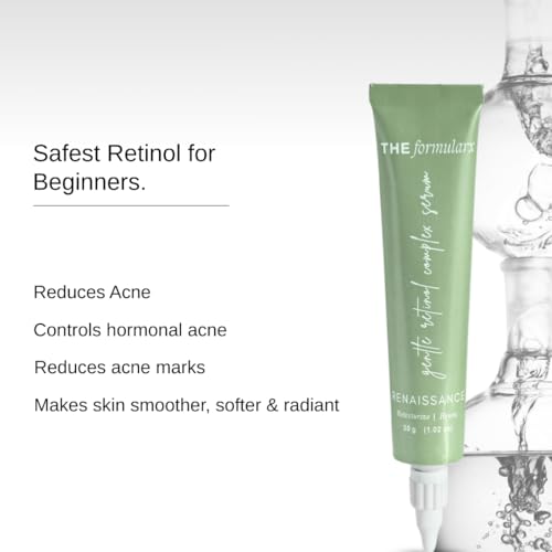 Image of The Formularx 0.1% Retinol + 0.5% Granactive Retinol Gentle Complex Serum With Niacinamide & Bakuchiol | For Acne, Acne Marks, Dark Spots, Wrinkles, & Pores | Anti Aging & Brightening Face Serum | 30G