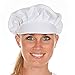 Produktbild Küchenmütze, Küchen-Kopfbedeckung, Schildmütze, Schirmmütze für Damen, Ø 62 cm, weiß, waschbar, Größe:5 Stück