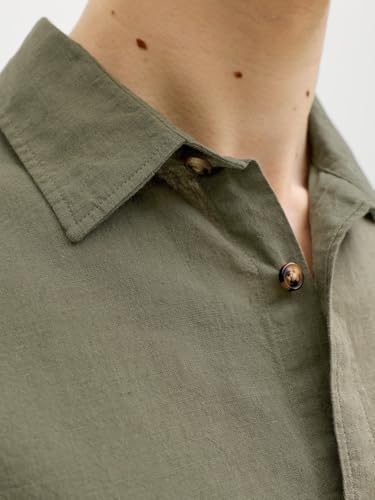 Jjesummer Linen Blend Shirt S/S Sn – Ansicht 4