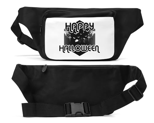 Happy Halloween Zombies Rising Graphic Marsupio Taglia unica unisex nero