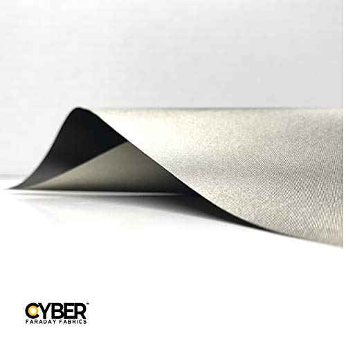 Cyber Faraday Fabric Rf Rfid Emf Black Shielding Nickel Copper Fabric 50" X 1' Signal Blocking Material #TOP7
