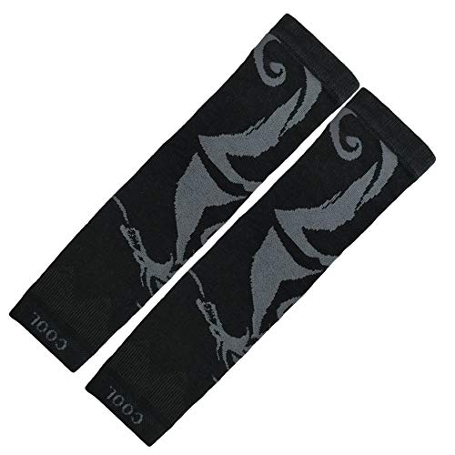 Image of Cotson Black Tattoo Cotton Arm Sleeves for Men Women Sun Protection (Pack of 1 Pair)