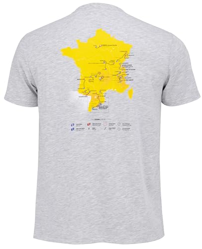 Tour de France T-Shirt Parcours 2026 - Collection Officielle Cyclisme - Taille Homme M
