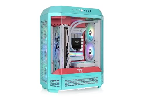 Thermaltake The Tower 600 Mid Tower Chassis | Hidden Connector | Mint Strawberry - 7