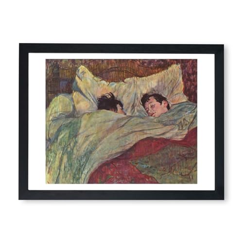 Henri Toulouse Lautrec Au lit affiche encadrée Spiffing Prints format medium