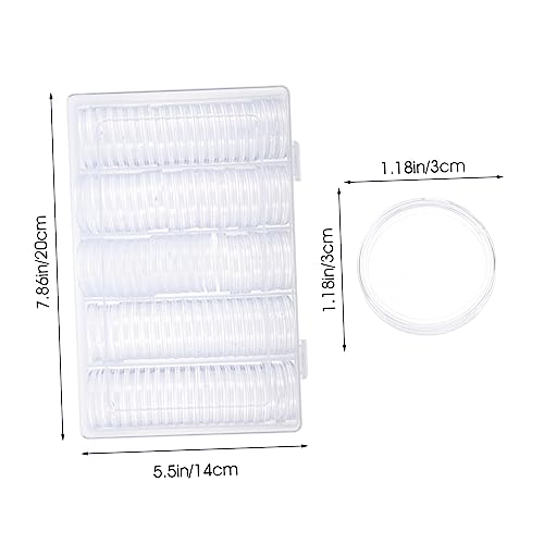Caja para moneda con cápsula transparente miniatura 2