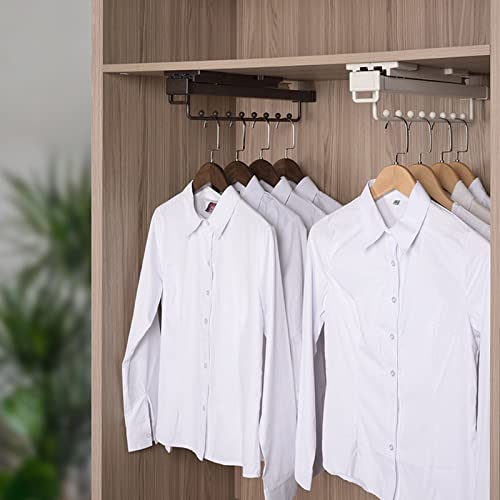 Tige de placard d'extraction extensible et porte-cintre supérieur de garde-robe - 3