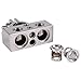 Skar Audio x2 0/4 Gauge and x2 8/10 Gauge (+/-) Top Post Heavy Duty Positive and Negative Battery Terminals (SK-BATTERMS1)