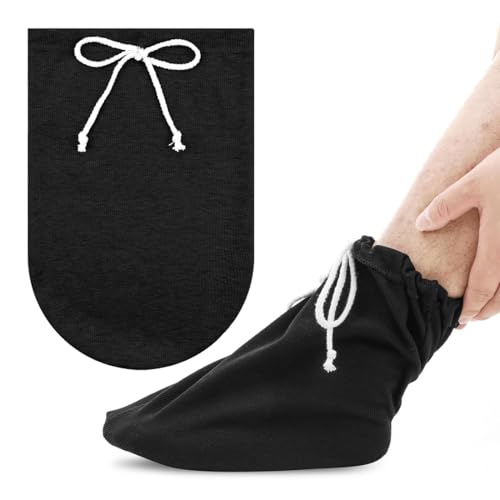 QEXUJOW Protectores de escayola,Protector de pierna impermeable de una sola pieza con cordón ajustable, protector de dedos impermeable, protección impermeable para la herida y ajuste ceñido.