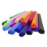 4 Folhas Papel Crepom Impermeável Premium 48 cm x 2mts (Verde Bandeira)