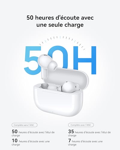 HUAWEI FreeBuds SE 4 ANC, écouteurs Bluetooth, Jusqu’à 50 h d’écoute, ANC multimode, 4,3 g écouteurs Intra-Auriculaires légers, IP54, Bluetooth 5.4, des appels clairs comme de l’Eau de Roche, Noir – Image 3