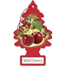 LITTLE TREES Car Freshener | شجرة الورق المعلقة للمنزل أو السيارة | الكرز البري | 24 Pack