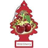 24 Pack Car Freshner 10311 Little Trees Air Freshener Wild Cherry Scent - Single Tree per Package