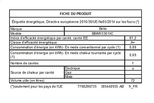 BEKO Four encastrable multifonction BBIM13301XC - vue 8