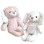 rabbit pink & white