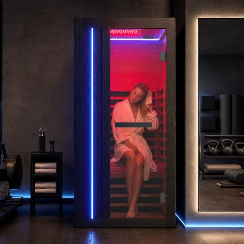 Image of 1-2 Person Low EMF FAR Infrared Sauna with 9 Heating Panels