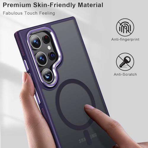 Image of MALEWOLF Magnetic Case for Samsung Galaxy S22 Ultra, Slim Matte Cover