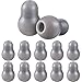 12 Packs Silicone Replacement Ear Tips,Suit for 4 MM Diameter, Earbuds, Snap Tight Soft-Sealing Ear-Tips (Gray)