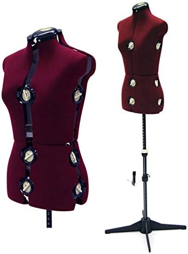 Adult Female Dress Form Mannequin 12 Dial Adjustable Fabric Torso for Sewing - Size Large #FH-8