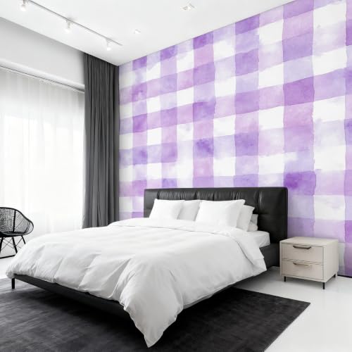 Décoration murale violette papier peint panoramique haut de gamme