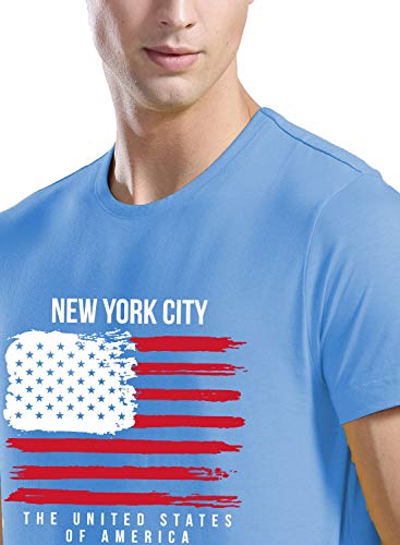 Image of ADRO Men's 100% Cotton Regular Fit T-Shirt