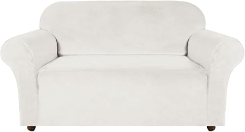 Miniatura 40 de Turquoize Funda elástica de terciopelo para silla, fundas para sofá, funda para silla de sala de estar, funda para sillón con brazos, funda para