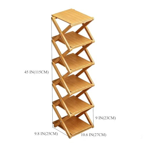 Étagère à chaussures en bambou haute, version renforcée et épaissie - 4