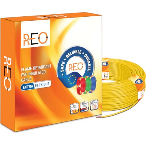 Reo By Havells | 2.5 Sqmm Copper Wire (90 Meter -Red)| Class 5 Conductor (99.95% Copper)|Flame Retardant – Extra Flexible Pvc Insulated Cable Ideal For Domestic (Wrffdnya11X0)
