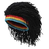 Gcroet Rasta Hat with Dreadlocks, Funny Dreads Wig Knit Hat, Hip-hop Winter Beanie for Women & Men Party Halloween.. - Image 1