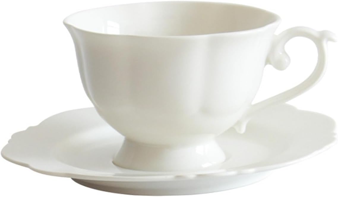 225ml Ceramic Mug Cup and Dish Set Apply for Household Office Afternoon Tea Party Coffee Milk Cup Dish Set
