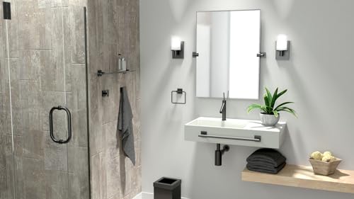 Image of Gatco 5611MX Mode Towel Bar, 18 Inch, Matte Black