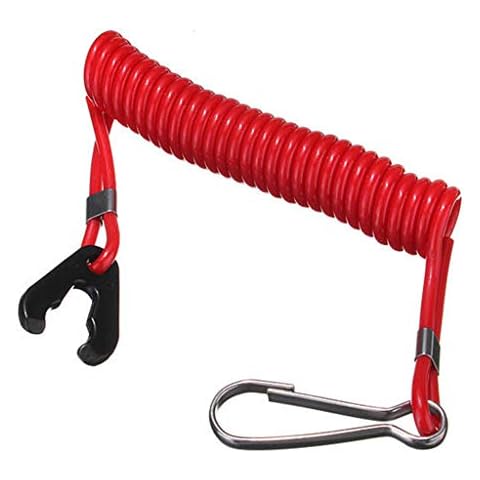 Autone 1PC Boat Motor Kill Stop Switch & Safety Tether Lanyard for Outboard Motor Parts Cover