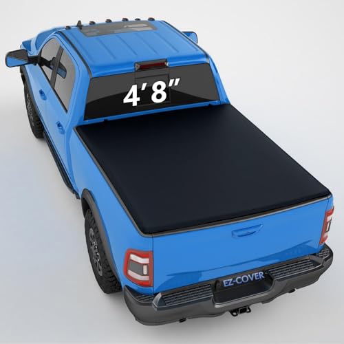 EZ-COVER 4'8" Soft Roll Up Truck Bed Cover Compatible for