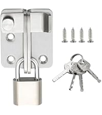 2 Serrature A Catenaccio Per Porte In Acciaio Inox | Chiavistello Sicurezza Per Cancelli, Porte Scorrevoli E Interne - Foto 11