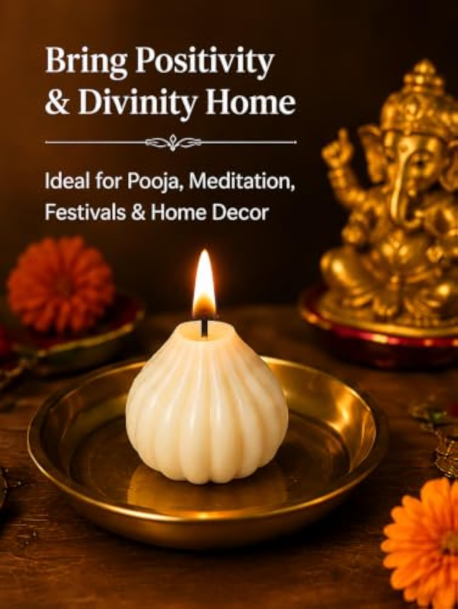 Handcrafted Modak Shape Scented Candles for Festive Decor