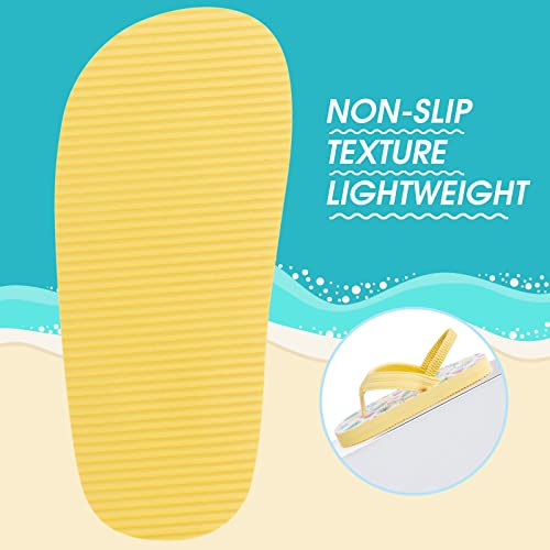Techcity Toddler Boys Girls Flip Flops Kids Unicorn Dinosaur Sandals Beach Pool Water Shoes With Back Strap thumb #6