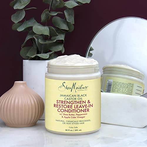 Sheamoisture Coconut And Hibiscus Curl Enhancing Smoothie Bundled With Shea Moisture Jamaican Black Castor Oil Leave In Conditioner, Shea Butter Curly Hair Products, 20 Fl Oz Ea #TOP6