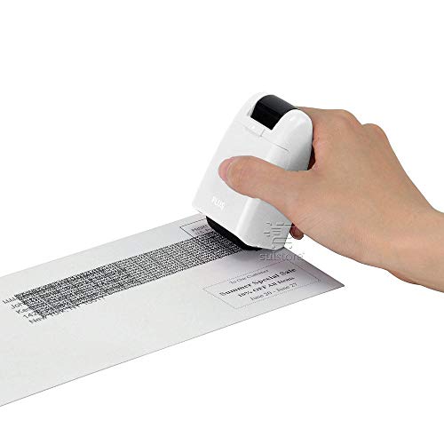 Carimbo de Segurança Kespon Roller Plus Japan Esconde Texto Branco