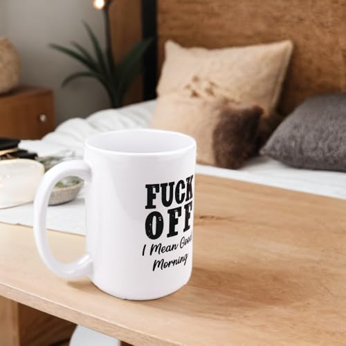 Taza de café sarcástica Hogg 15 oz cerámica blanca miniatura 7