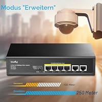 Cudy 6-Port-10/100-Mbit/s-PoE+-Switch (unmanaged), 4 PoE-Ports, FS1006P – Ansicht 5