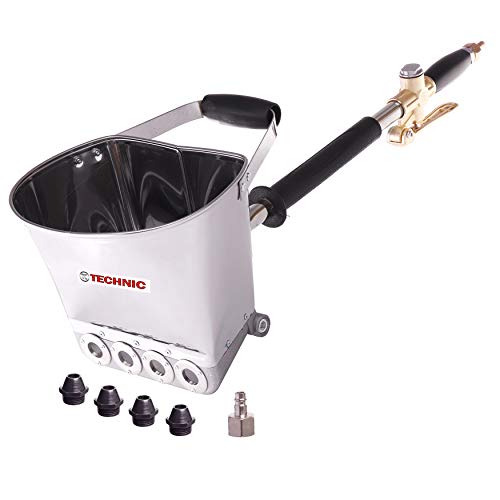 Druckluft Putzmaschine D011A Trichterpistole mit Zusätzlichen Metalldüsen Putzpistole Verputzmaschine Verputzpistole Mörtelspritze Mörtelspritze ohne Deckel