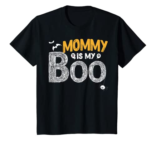Bambino Cute Mommy Is My Boo Kids Mom Funny Son Daughter Tee Maglietta