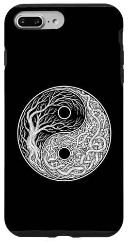 Yin Yang symbol Tree of Life, Tai Chi, Qigong, Yoga, Taoism �X�}�z�P�[�X iPhone 7 Plus/8 Plus �p