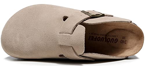 Image of Clogs for Women and Men,Womens Suede Clogs-Mules Womens /Mens House Slipers with Arch Support