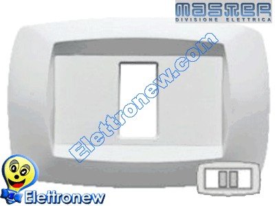 Placca modãœ 2 posto bianca (189942)